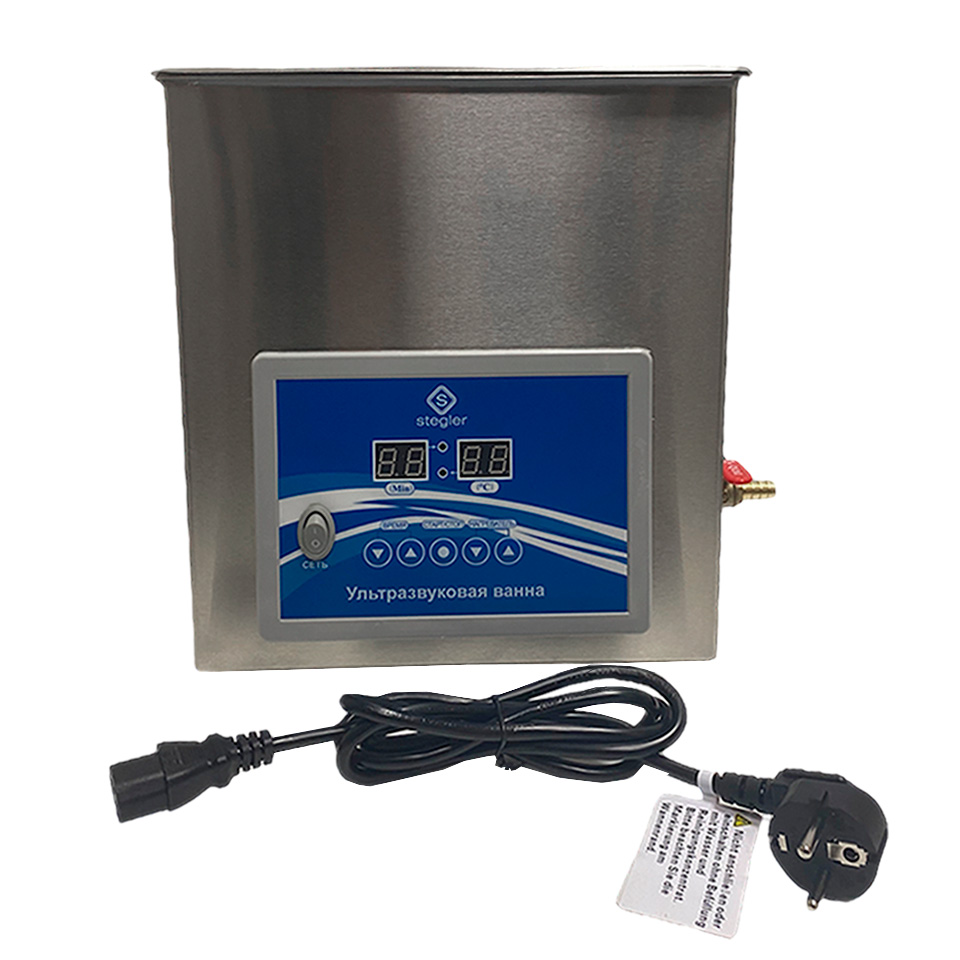 Ультразвуковая ванна (мойка) Stegler 5DT (5 л, 20-80 °C, 120 Вт)