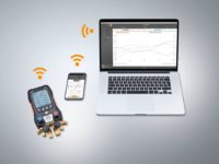 testo 557s Комплект 2 с заправочными шлангами - Умный цифровой манометрический коллектор, смарт-зонды вакуума и температуры и набор из четырёх заправочных шлангов (0564 5572)