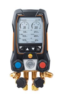 testo 557s Комплект 2 с заправочными шлангами - Умный цифровой манометрический коллектор, смарт-зонды вакуума и температуры и набор из четырёх заправочных шлангов (0564 5572)
