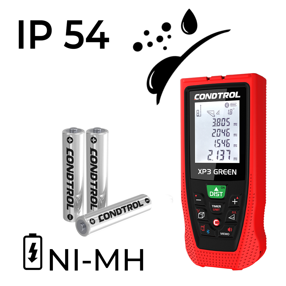 Лазерный дальномер Condtrol CONDTROL XP3 Green, 120 м