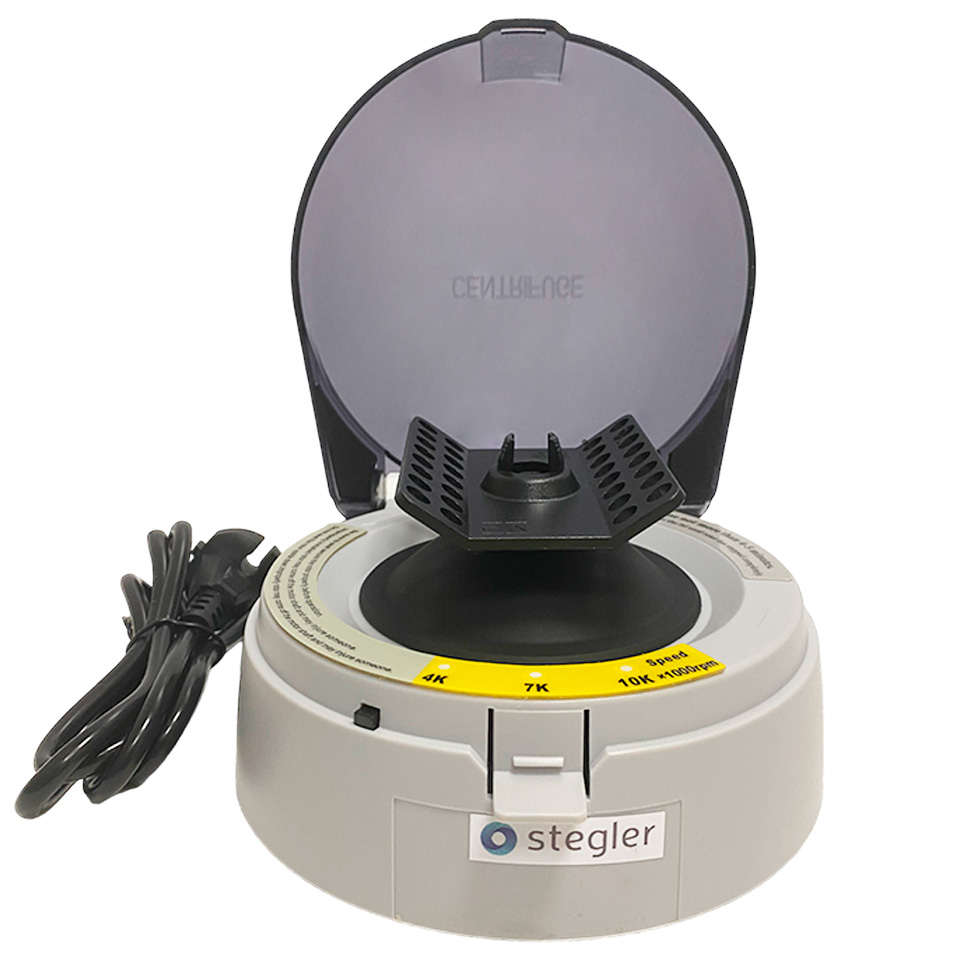 Лабораторная центрифуга STEGLER CM-100S Meteor (4500/7200/10 000 об/мин, 8×2 мл)