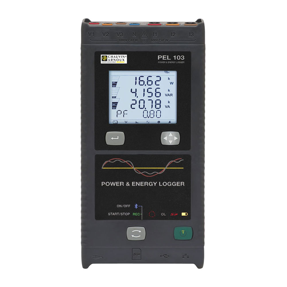 Chauvin Arnoux 3-х фазный регистратор энергии PEL103 + MiniFlex MA193
